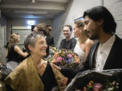 Maria João Pires im Kreis ihrer Zöglinge. Foto: Thomas Entzeroth